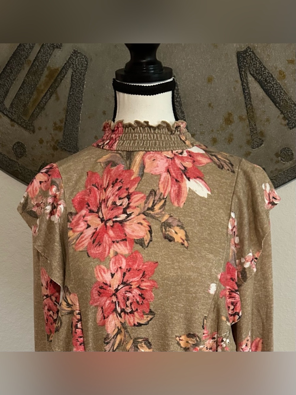 Maurices Cream Knit Top with Soft Pink Accent - Picture 2 of 3